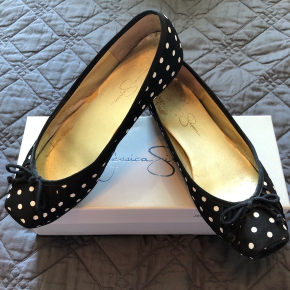 jessica simpson polka dot shoes